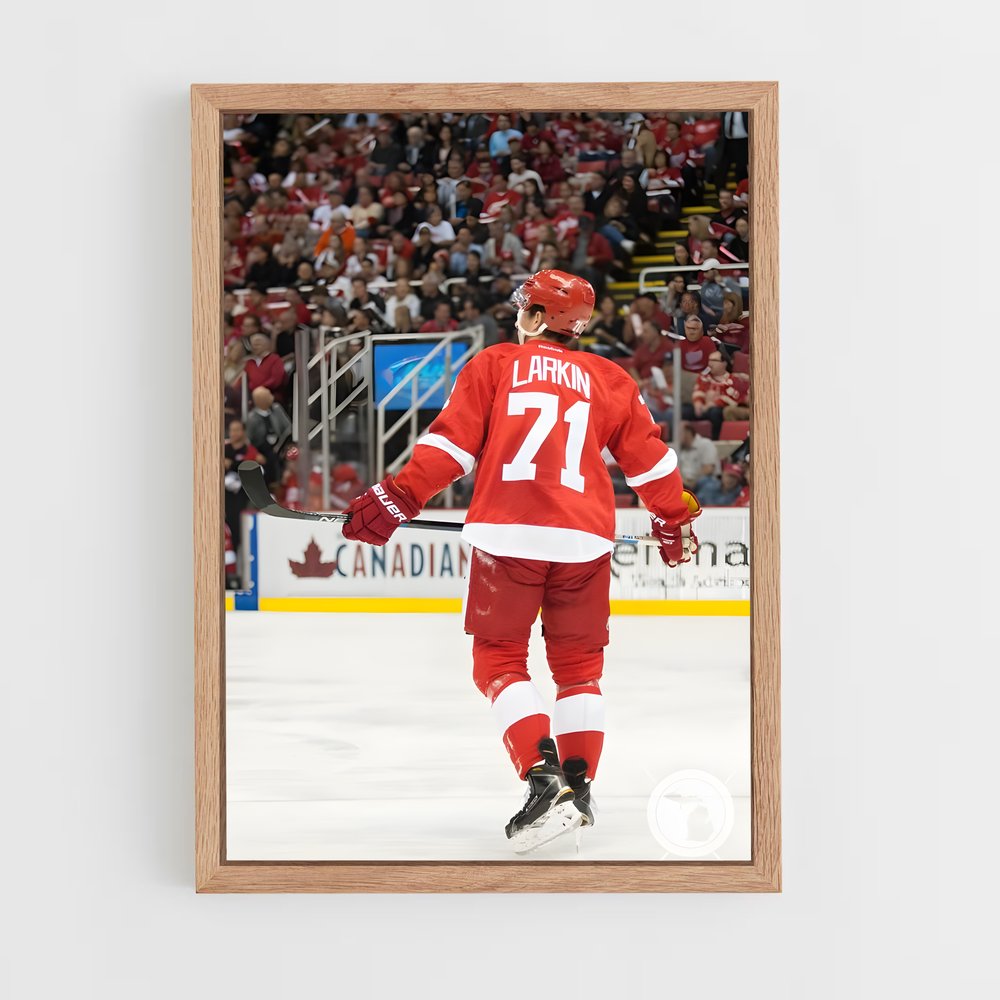 Poster Larkin en Action – affiche Hockey sur glace (vue 4)